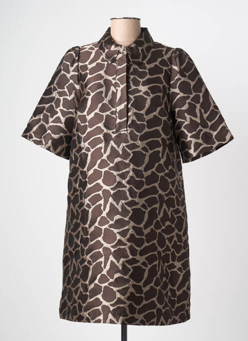 Rochie midi maro NUMPH femeie