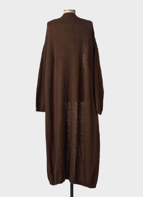 Vestă cu mâneci lungi maro ARTLOVE femeie