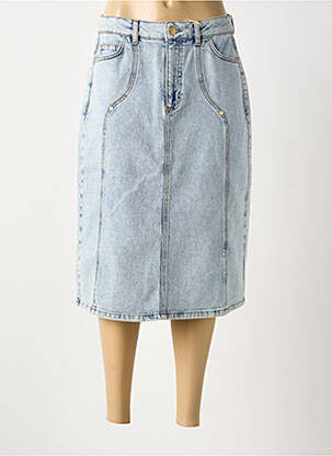 Fustă midi albastru NUMPH femeie