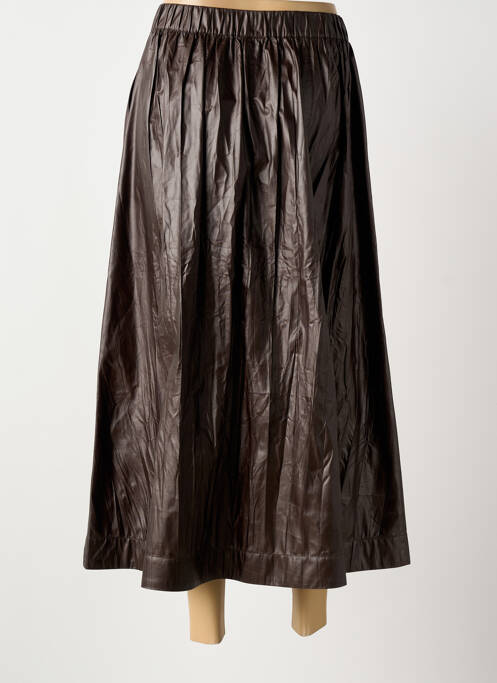 Fustă lungă maro NUMPH femeie