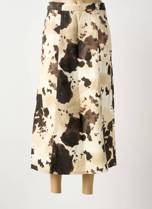 Fustă lungă bej NUMPH femeie