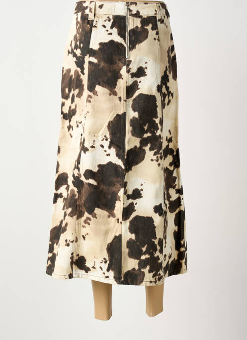 Fustă lungă bej NUMPH femeie