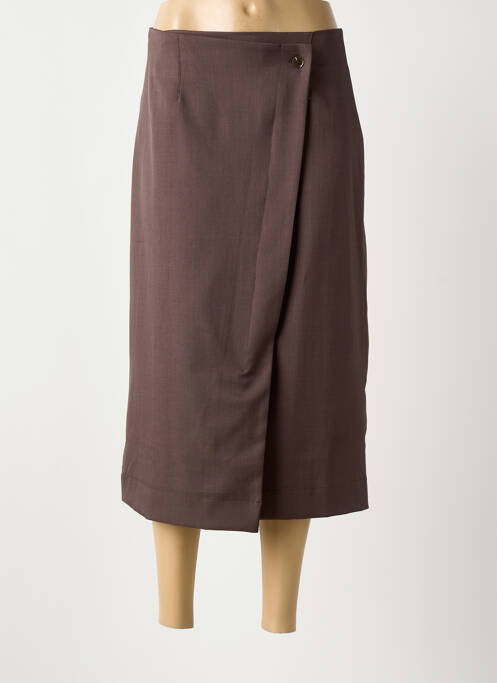 Fustă midi maro ARTLOVE femeie