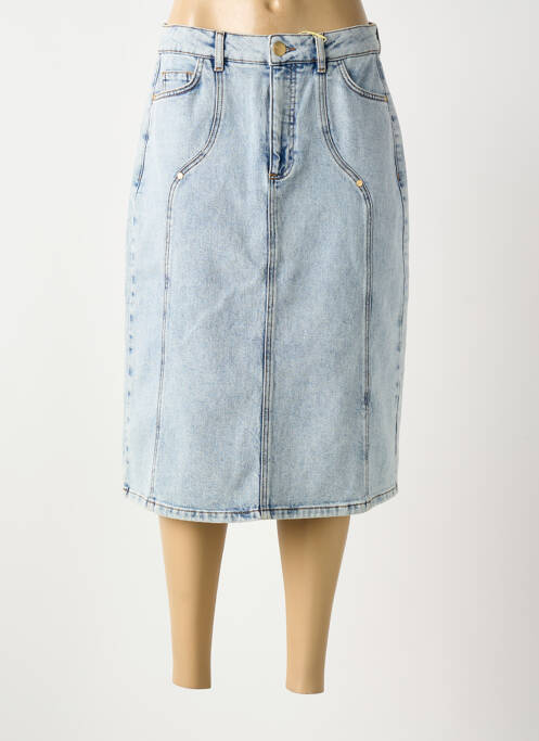 Fustă midi albastru NUMPH femeie