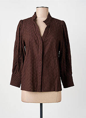 Cămașă maro NUMPH femeie