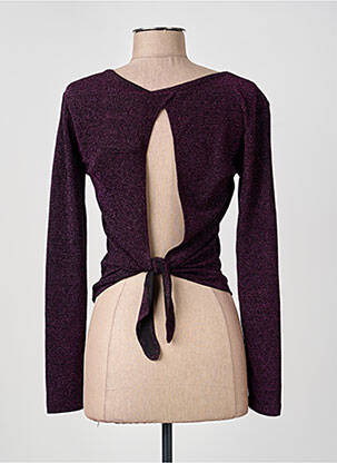 Top guler pătrat mâneci lungi violet LA PETITE ETOILE femeie