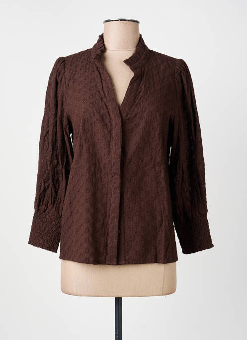 Cămașă maro NUMPH femeie