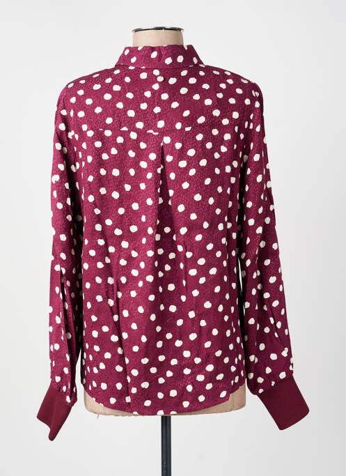 Cămașă croială dreaptă mâneci lungi violet NUMPH femme