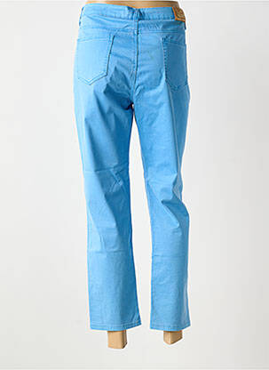 Pantalon 7/8 elasticitate mărime normală albastru LESLIE femeie