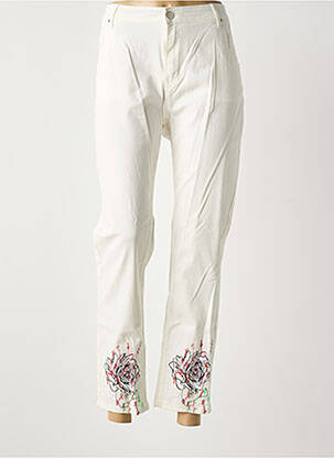 Blugi cu croială slim bej LESLIE femeie