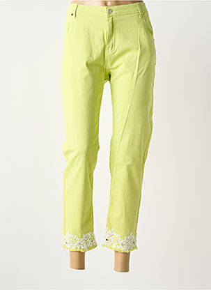 Blugi cu croială slim verde LESLIE femeie