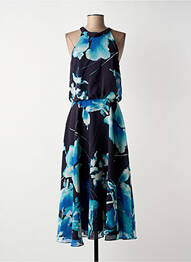 Rochie lungă imprimeu floral fără mâneci albastru VERA MONT femme