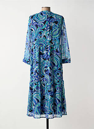 Rochie midi imprimeu floral mâneci scurte albastru STREET ONE femeie