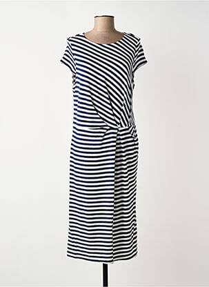 Rochie midi mâneci scurte mâneci scurte albastru JOY OF LIFE femeie