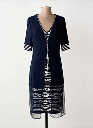 Rochie midi mâneci scurte mâneci scurte albastru JOSEPH RIBKOFF femeie