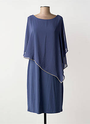 Rochie midi croială fluidă mâneci scurte albastru JOSEPH RIBKOFF femeie