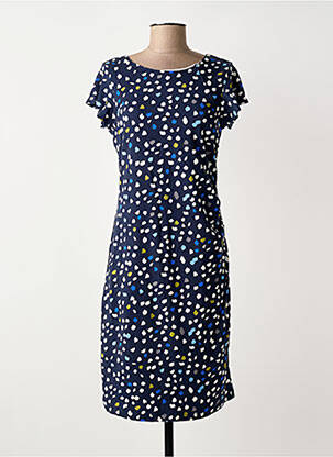 Rochie midi mâneci scurte mâneci scurte albastru JOY OF LIFE femeie