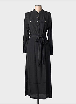 Rochie lungă mâneci lungi mâneci lungi negru CHERRY PARIS femeie