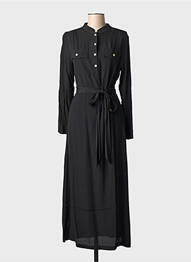 Rochie lungă mâneci lungi mâneci lungi negru CHERRY PARIS femme