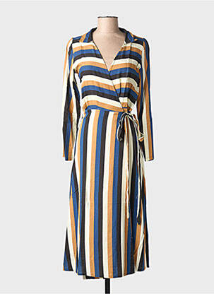 Rochie lungă mâneci lungi mâneci lungi albastru COMPAÑIA FANTASTICA femeie
