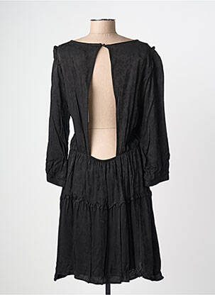 Rochie midi imprimeu fantezie mâneci lungi negru FREEMAN T.PORTER femeie