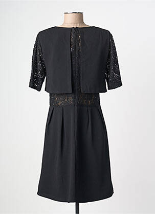 Rochie scurtă croială evazată mâneci scurte negru FREEMAN T.PORTER femeie