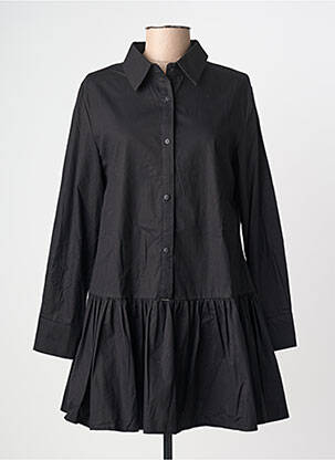 Rochie scurtă croială evazată mâneci lungi negru LUZABELLE femeie