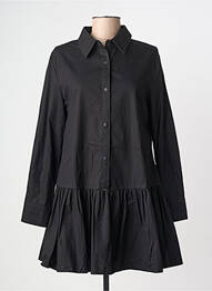 Rochie scurtă croială evazată mâneci lungi negru LUZABELLE femme