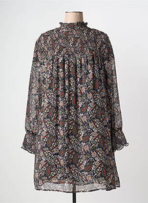 Rochie scurtă croială fluidă mâneci lungi negru FREEMAN T.PORTER femeie