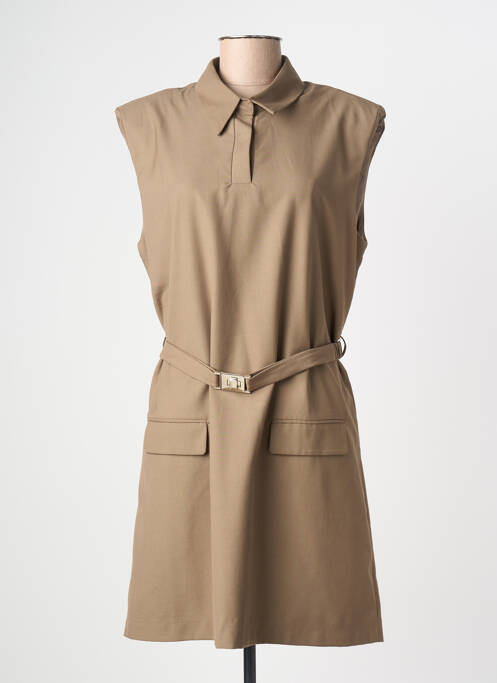 Rochie scurtă fără mâneci fără mâneci bej LILI SIDONIO femme