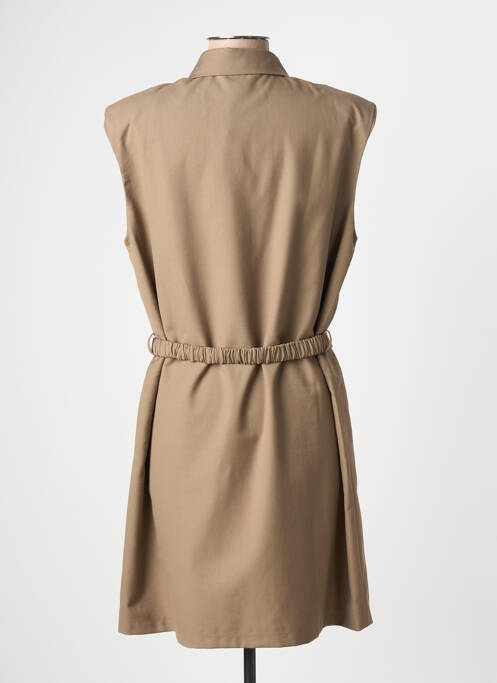 Rochie scurtă fără mâneci fără mâneci bej LILI SIDONIO femme