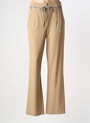 Pantalon drept bej EVA KAYAN femeie