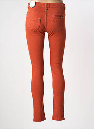 Blugi skinny elasticitate talie joasă portocalie FREEMAN T.PORTER femeie