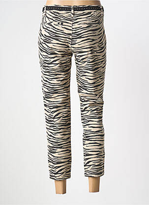 Pantalon 7/8 elasticitate talie joasă bej FREEMAN T.PORTER femeie