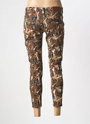 Blugi skinny elasticitate talie joasă maro FREEMAN T.PORTER femeie