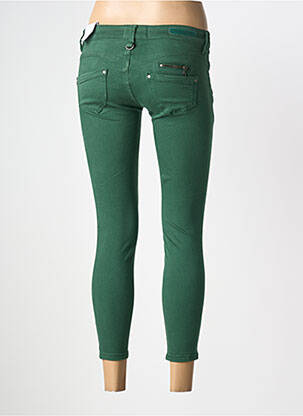 Blugi skinny elasticitate talie joasă verde FREEMAN T.PORTER femeie