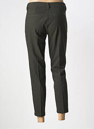 Pantalon 7/8 talie cu cleme talie joasă verde FREEMAN T.PORTER femeie