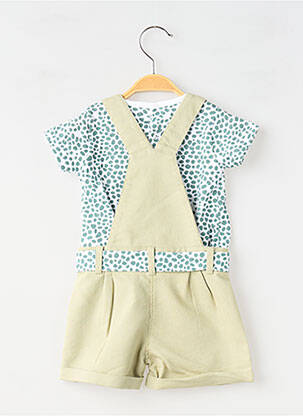 Set pantaloni tip de tricou verde BABY BOL fată