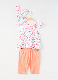 Set pantaloni tip de tricou portocaliu BABY BOL fille