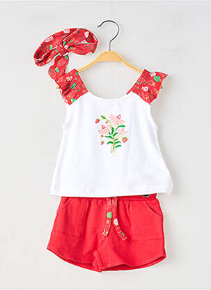 Set șort roșu BABY BOL fată