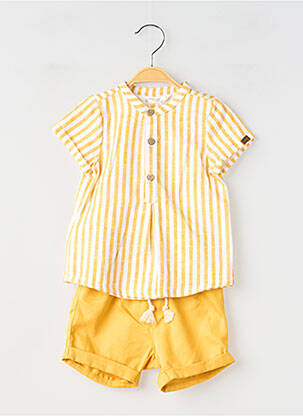 Set șort închidere cu curea de legat în talie galben MAYORAL băiat