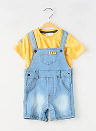 Set pantaloni închidere cu presiune pe umăr albastru BABY BOL garcon