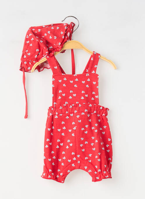 Salopetă pentru bebeluși roșu BABY BOL fată