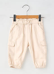 Pantalon cargo talie elastică talie elastică bej MAYORAL fille