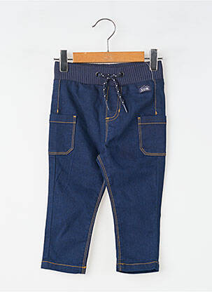 Jegging țesătură denim talie elastică albastru ELLE EST OU LA MER fată