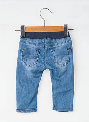 Jegging țesătură denim talie elastică albastru NOPPIES fată