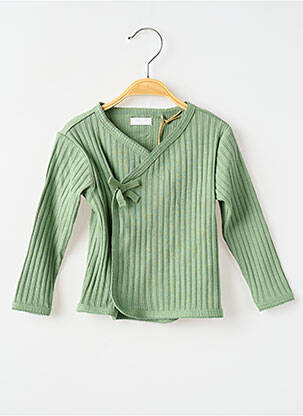 Top croială cambrată mâneci lungi verde NOPPIES fată