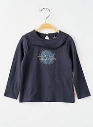 Tricou închidere cu nasturi la spate mâneci lungi gri NOPPIES fille
