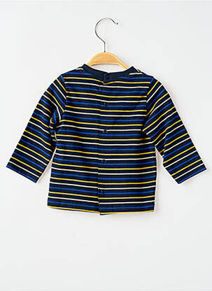 Tricou închidere presată mâneci lungi albastru ELLE EST OU LA MER băiat