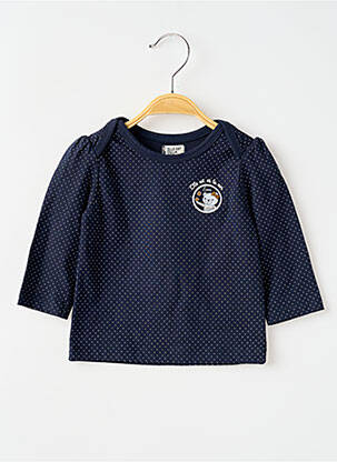 Tricou albastru ELLE EST OU LA MER fată